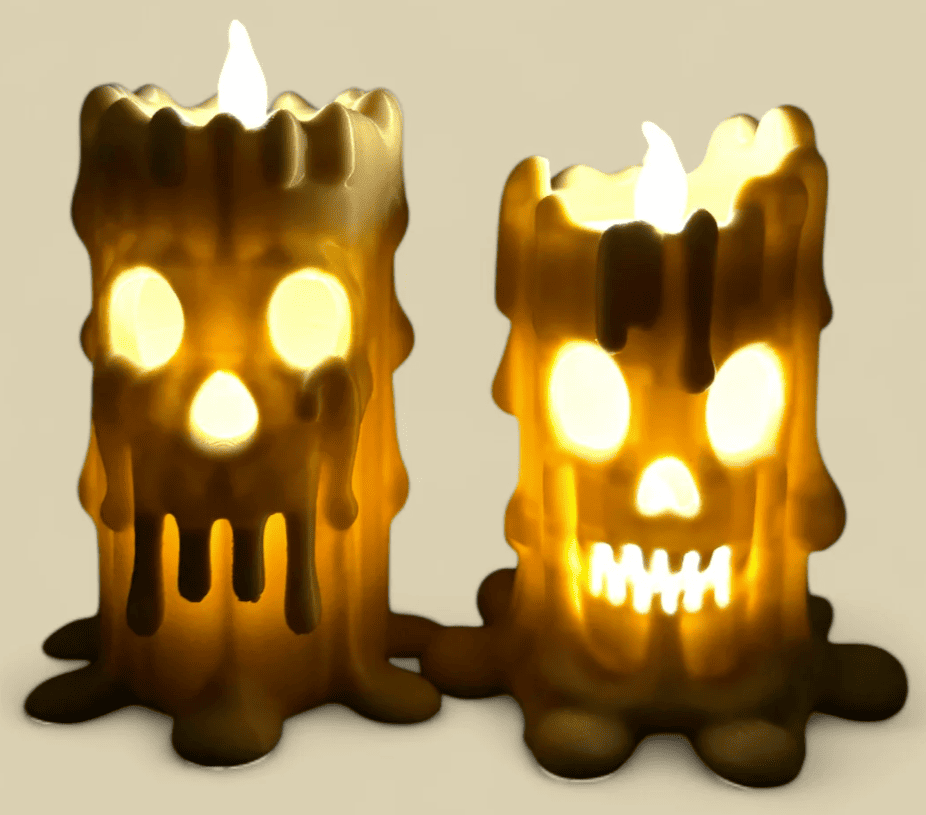 creepiest-and-coolest-3d-prints_spooky-melting-skull-candles